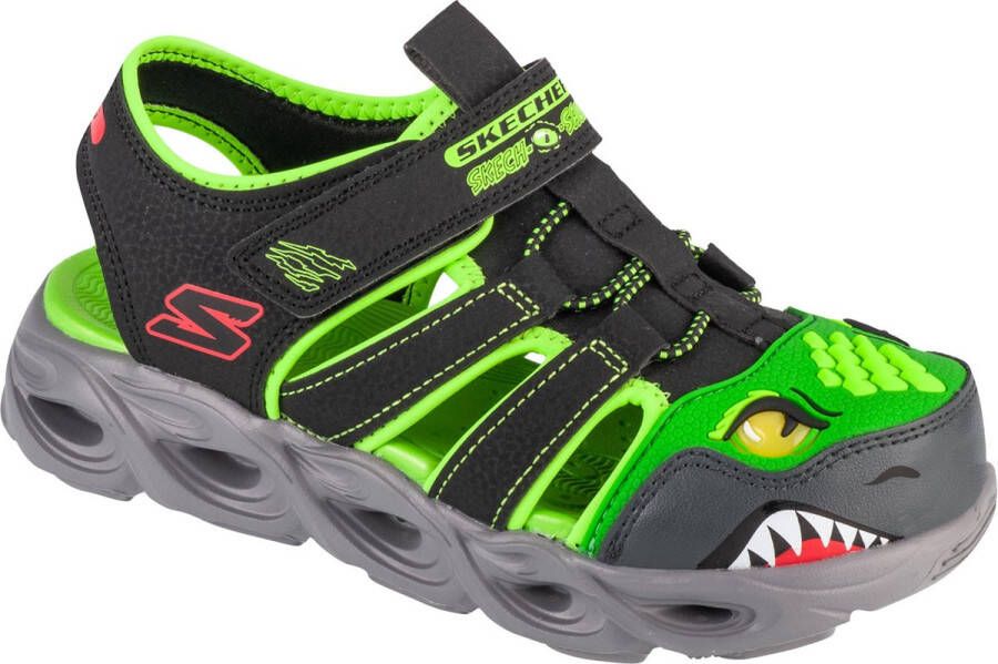 Skechers Thermo-Splash Hydro-Flare 400613L-BKLM voor een jongen Zwart Sandalen Sportschoenen