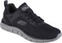 Skechers Track-Broader 232698-BKCC Mannen Zwart Sneakers Sportschoenen - Thumbnail 1