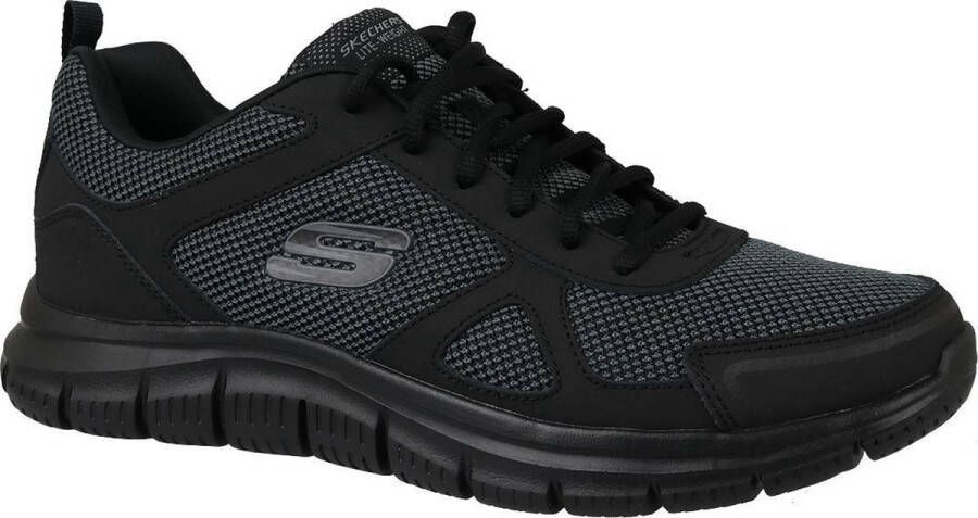 Skechers Track Bucolo 52630-BBK Mannen Zwart Trainingschoenen Sportschoenen