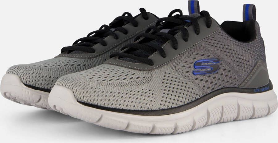 Skechers Track Sneakers grijs Textiel