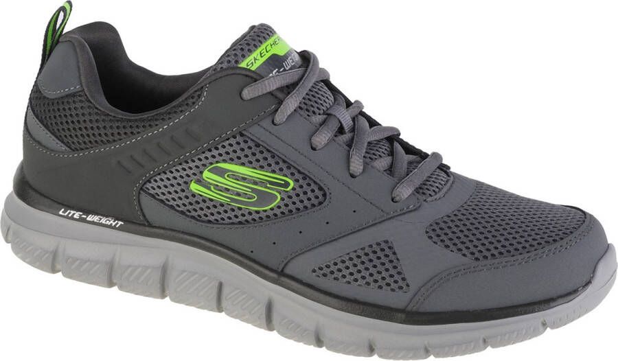 Skechers Track-Syntac 232398-CHAR Mannen Grijs Sneakers Sportschoenen