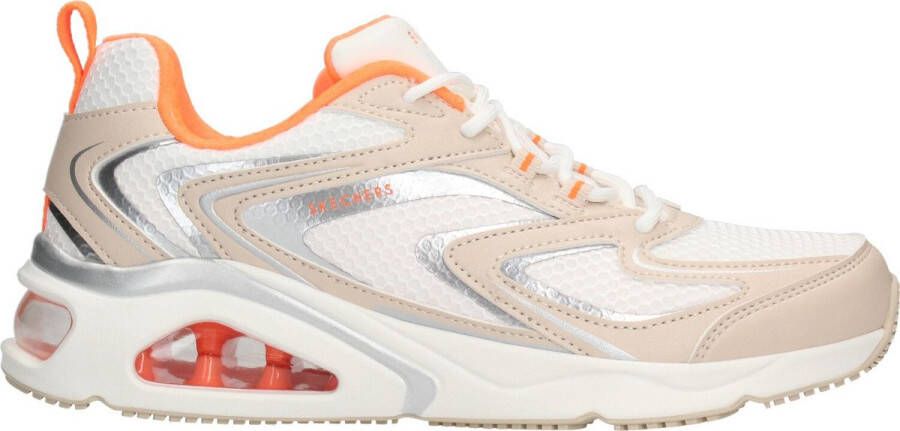 Skechers Tres Air Terti Airysneaker Sneaker Dames Wit Beige Oranje