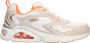 Skechers Tres Air Terti Airysneaker Sneaker Dames Wit Beige Oranje - Thumbnail 1