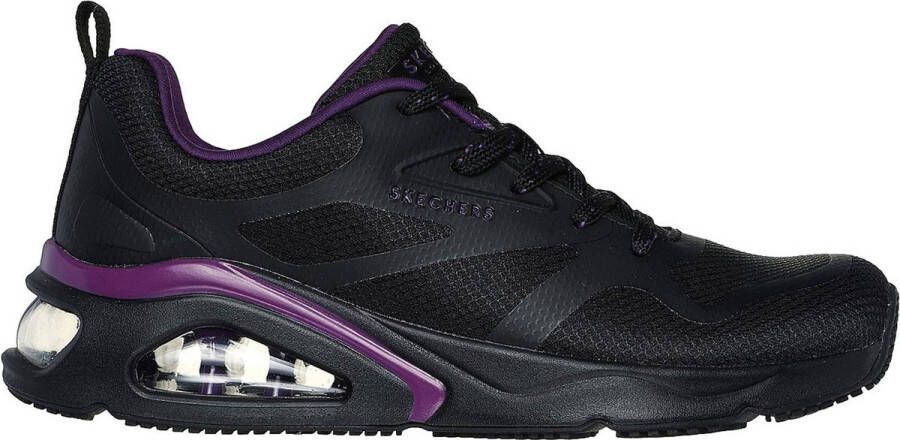 Skechers Moderne Sneaker met Triple Air Cushion Black Dames