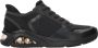 Skechers Tres-Air Uno Easy Steppers Dames Sneakers Zwart - Thumbnail 6