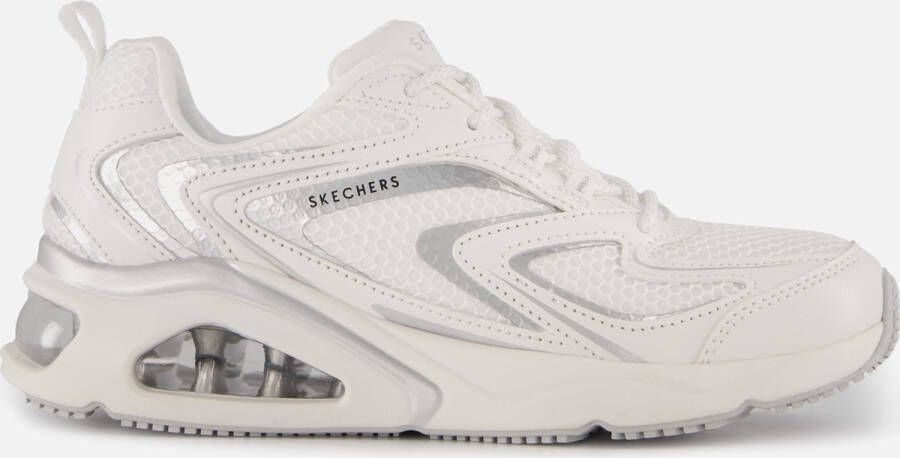 Skechers Trendy witte Airy sneakers met metallic accenten Wit Dames - Foto 1