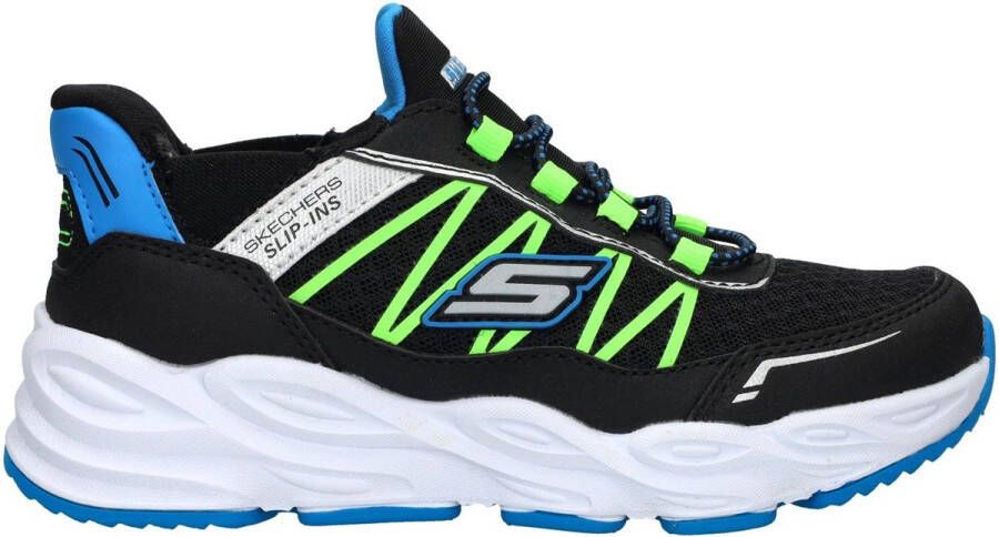 Skechers Turbo Tread Slip-Ins Sneaker Jongens Zwart