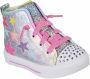 Skechers Twinkle Sparks Star Glitz Sneakers Grijs Dames - Thumbnail 1