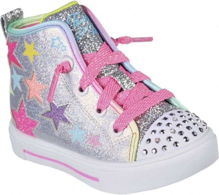 Skechers Twinkle Sparks Star Glitz Sneakers Grijs Dames