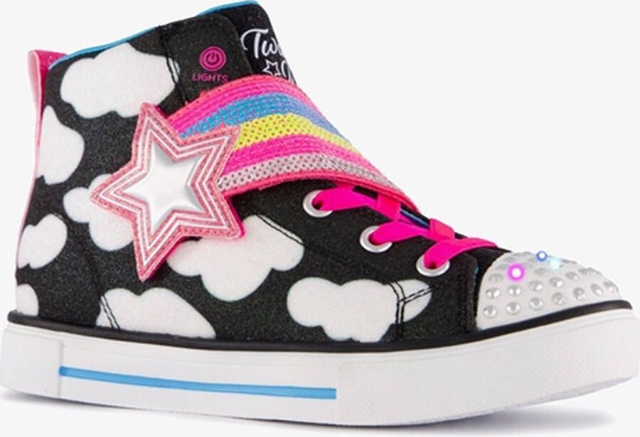 Skechers Twinkle Toes: Twinkle Sparks sneakers Zwart