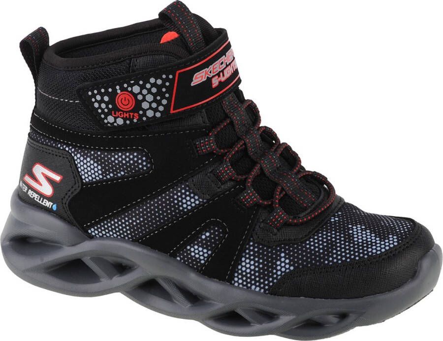 Skechers Twisted Brights Zerrix 400145L-BKRD voor een jongen Zwart Sneeuw laarzen - Foto 1