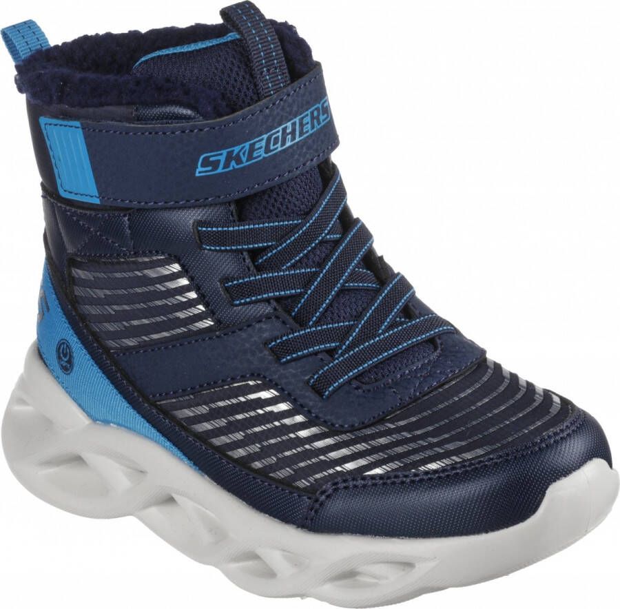 Skechers S Lights Twisted Brights Drovox jongenslaarzen gevoerd LED 401651L blauw