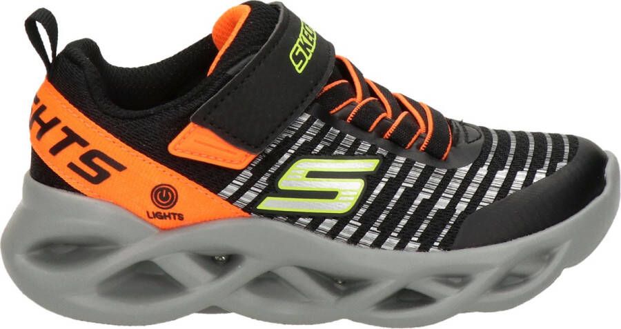 Skechers Twisty Brights jongens sneaker Zwart