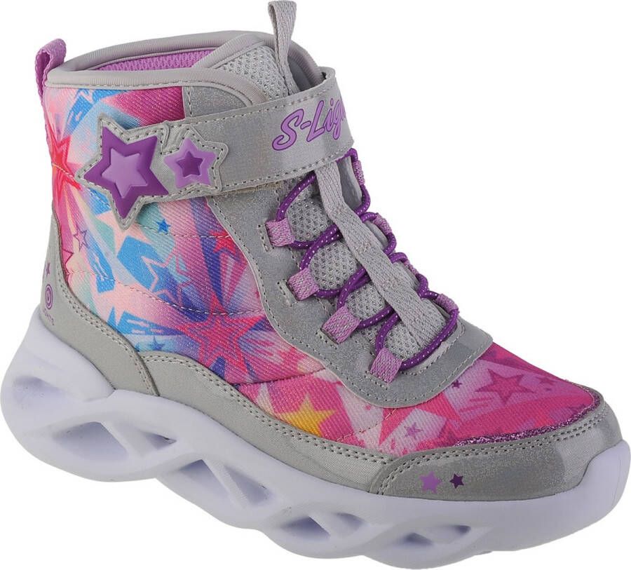 Skechers Twisty Brights Sweet Starz 302690L-SMLT voor meisje Zilver Laarzen Sneeuw laarzen