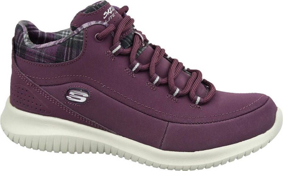 Skechers Ultra Flex 12918-BURG Vrouwen Kastanjebruin sneakers