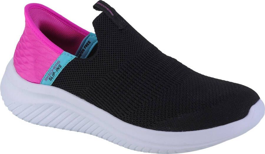 Skechers Ultra Flex 3.0 Fresh Time Slip-ins 303800L-BKPK voor meisje Zwart Sneakers