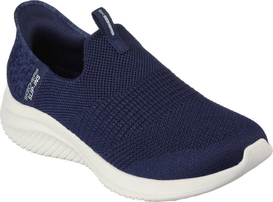 Skechers Ultra Flex 3.0 Smooth Step Dames Sneakers Donkerblauw