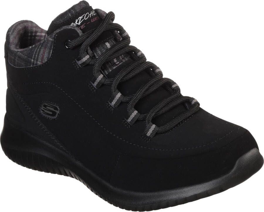 Skechers Ultra Flex-Just Chill 12918-BBK Vrouwen Zwart Schoenen Sneakers