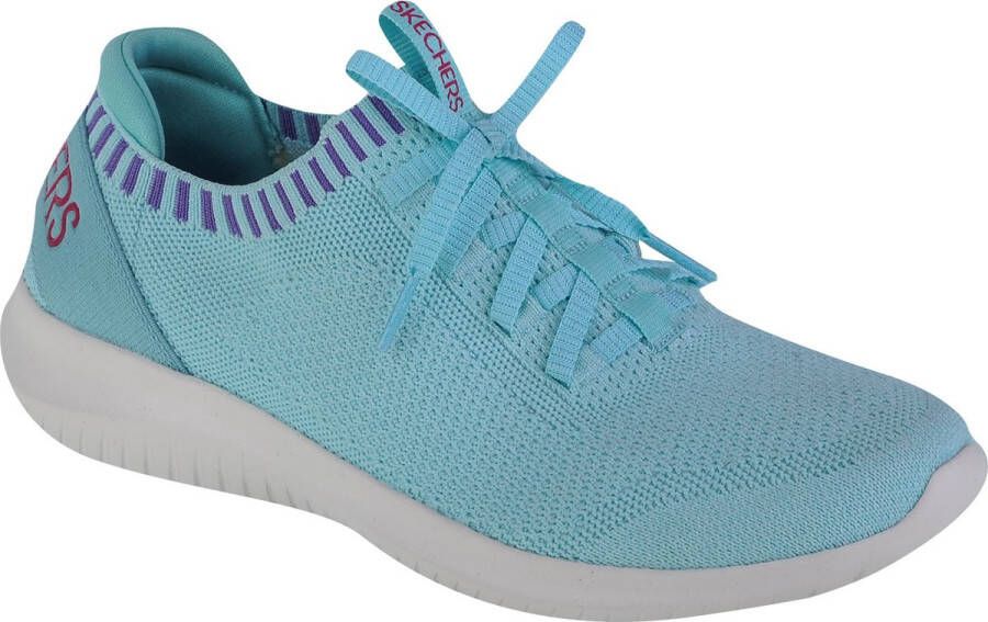 Skechers Ultra Flex-Rapid Attention 149065-TURQ Vrouwen Blauw Sneakers Sportschoenen