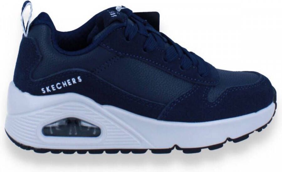 Skechers 403677 Uno stacre navy blauw witte zool (37 Kleur Blauw )