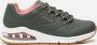 Skechers 2nd Best Groene Sneakers met Roze Accents Groen Heren - Thumbnail 1