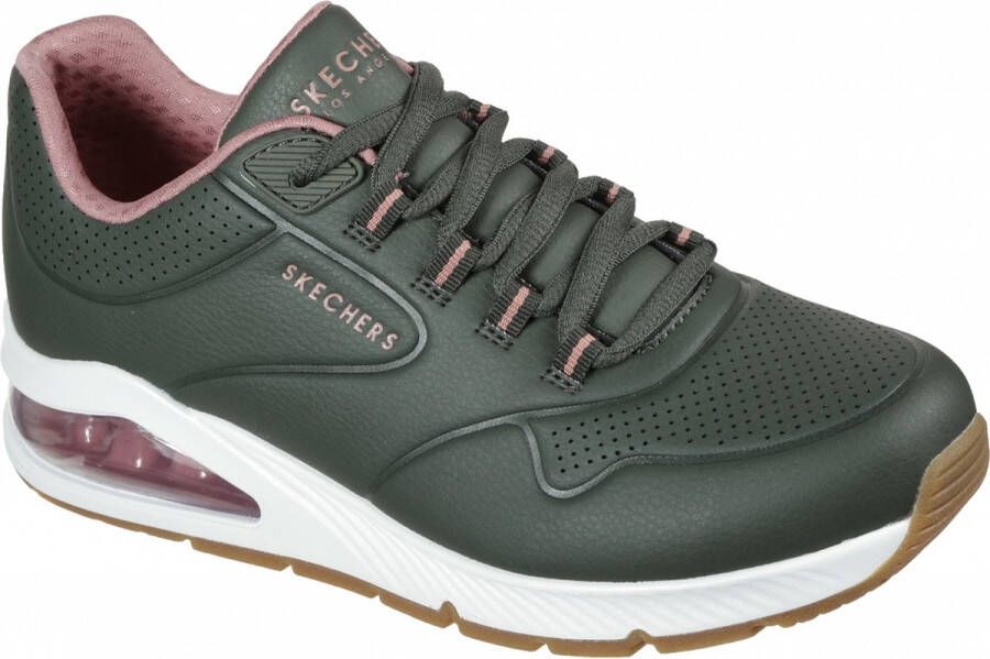 Skechers Sneakers met sleehak UNO 2 2ND BEST in vegan verwerking vrijetijdsschoen halve schoen veterschoen