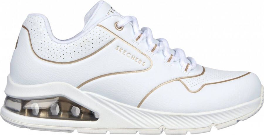 Skechers Uno 2 Golden Trim Sneakers Laag wit