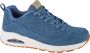 Skechers Uno 52456-BLU Mannen Blauw Sneakers - Thumbnail 1