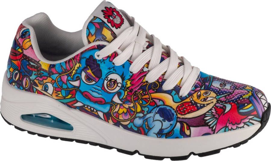 Skechers Uno Color Doodle 183500-MLT Mannen Veelkleurig Sneakers