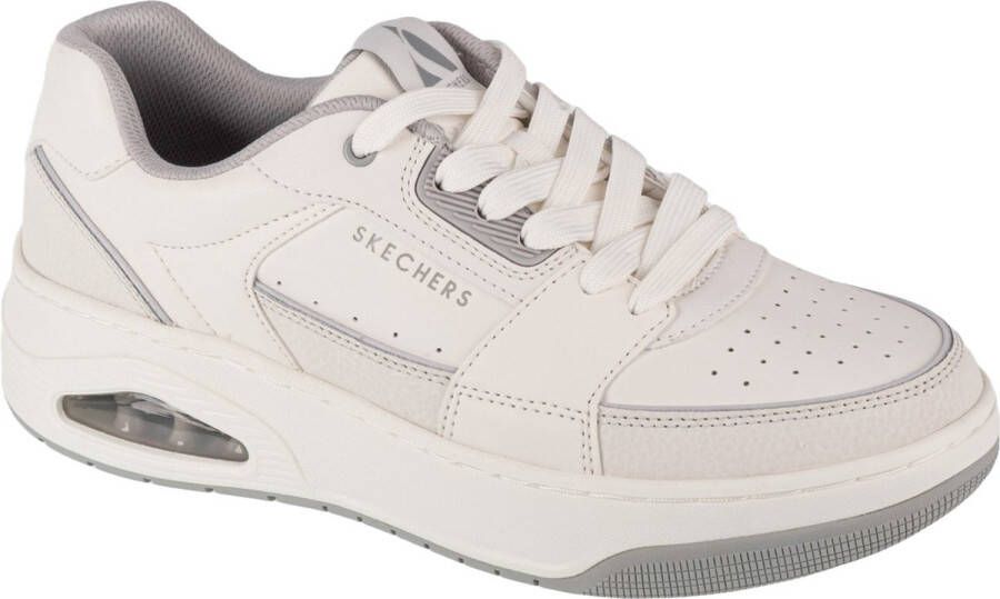 Skechers Uno Court Low-Post 183140-WHT Mannen Wit Sneakers