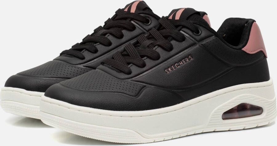 Skechers Uno Court Sneakers zwart Synthetisch Dames