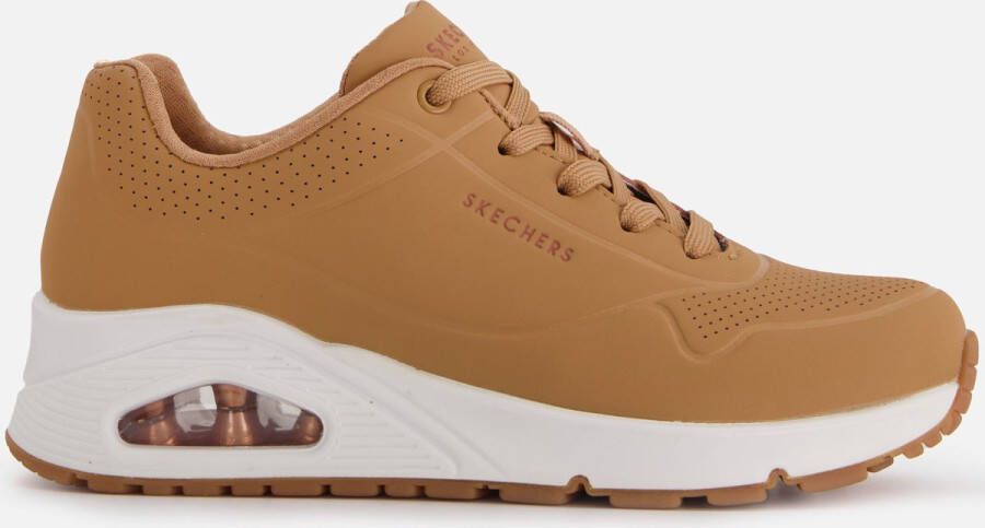 Skechers Uno Stand On Air Tan Wandelsneakers Dames