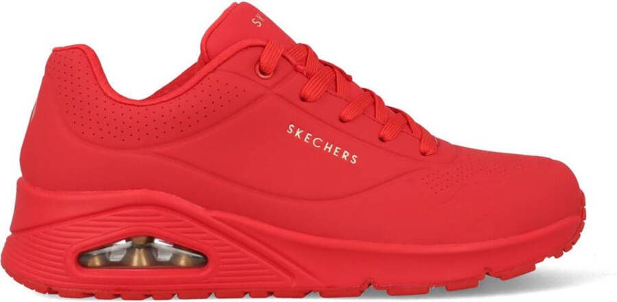 Skechers Sneakers met sleehak UNO STAND ON AIR zacht gepolsterde binnenzool vrijetijdsschoen halsschoen veterschoen