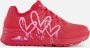 Skechers Sneakers UNO DRIPPING IN LOVE met hart-graffiti-print vrijetijdsschoen lage schoen veterschoen - Thumbnail 50