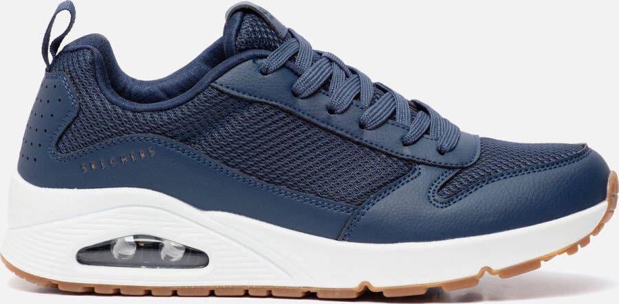 Skechers Uno Fastime sneakers blauw Imitatieleer