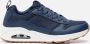 Skechers Uno Fastime sneakers blauw Imitatieleer - Thumbnail 1