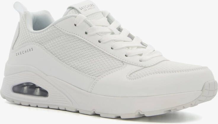 Skechers Uno Fasttime heren sneakers wit Extra comfort Memory Foam