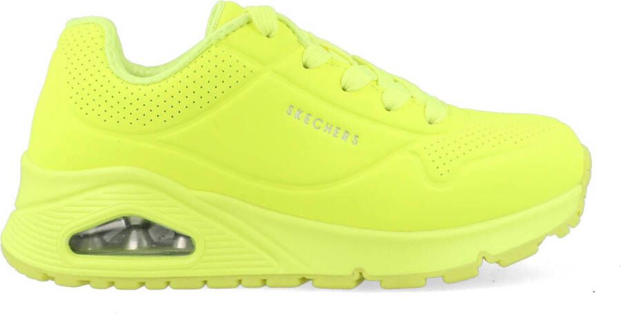 Skechers Uno Gen1 Neon Glow Unisex Sneakers Geel