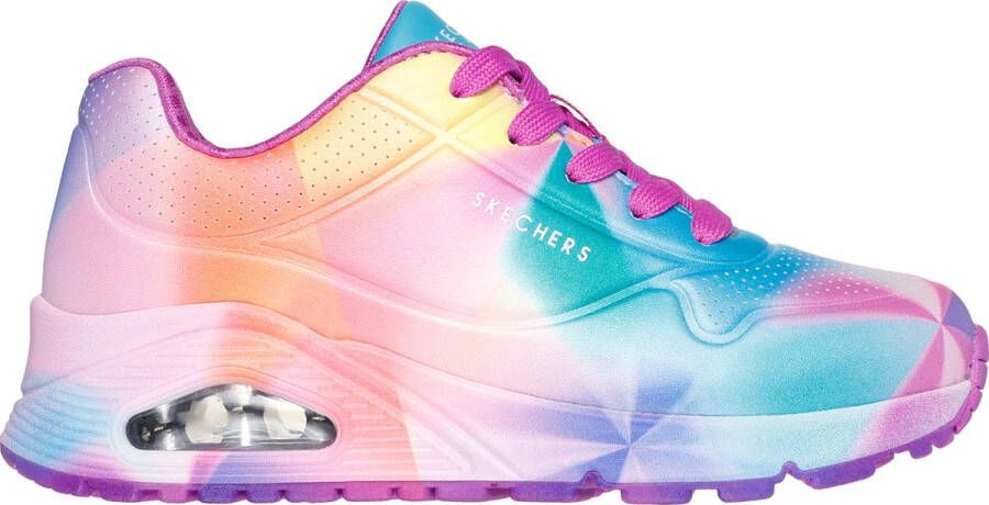 Skechers Uno Gen1 Prism Burst Meisjes Sneakers Paars Multicolour