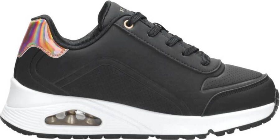 Skechers Uno Gen1 Zip And Stride Meisjes Sneakers Zwart;Ros�goud