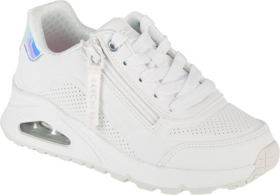 Skechers Uno Gen1 Zip And Stride voor meisje Wit Sneakers Sportschoenen