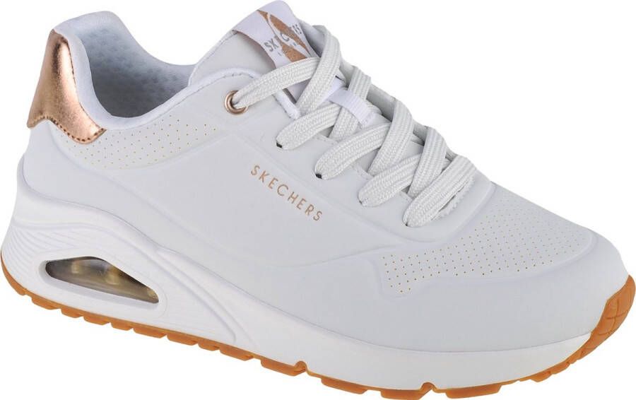 Skechers Sneakers Uno vrijetijdsschoen halfschoen veterschoen met metallic-inzet