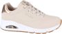 Skechers Uno Golden Air Dames Sneakers 177094 NAT Lichtbeige Goud - Thumbnail 2