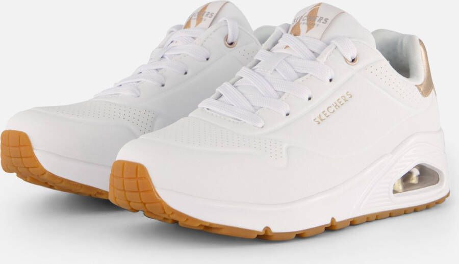 Skechers Sneakers Uno vrijetijdsschoen lage schoen veterschoen met metallic-inzet