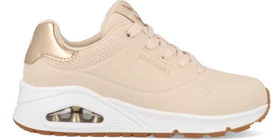 Skechers Sneakers Uno vrijetijdsschoen lage schoen veterschoen met metallic-inzet