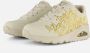 Skechers Uno Golden Heart Dames Sneakers Crème Goud - Thumbnail 1