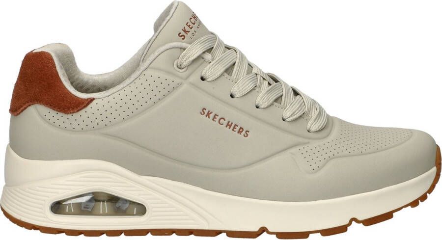 Skechers Uno Suited On Air Heren Sneakers Crème