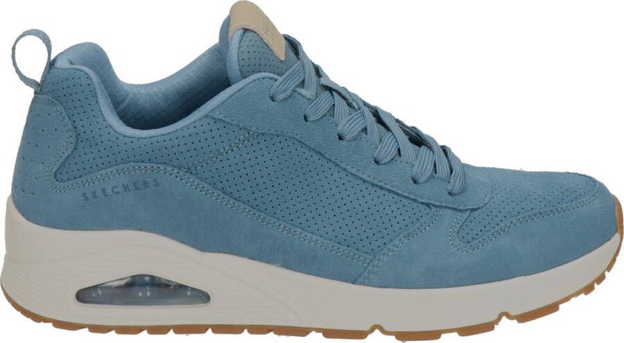 Skechers Uno Stand On Air sneakers blauw Suede Heren