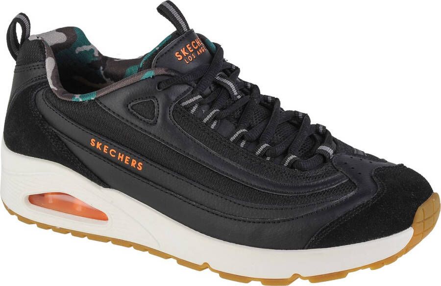 Skechers Uno-Immediate Action 237015-BLK Mannen Zwart Sneakers