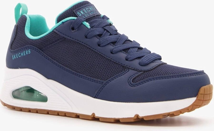 Skechers Uno Inside Matters dames sneakers blauw Extra comfort Memory Foam